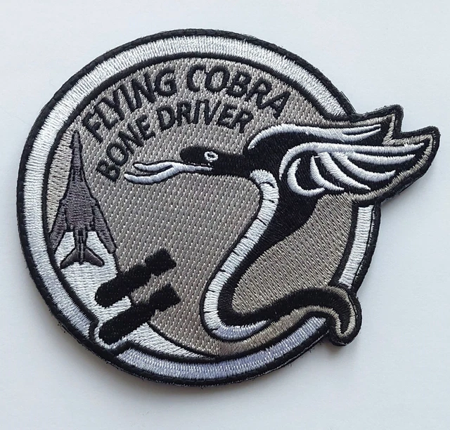 USAF Dyess AFB IX 9th Bomb Squadron Flying Cobra Bone Driver B-1b Heritage Patch