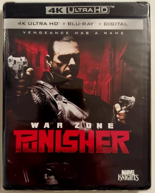 Punisher War Zone 4K Ultra Hd + Blu-Ray + Digital Brand New Fast Shipping