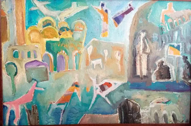 Mario Salmaso dipinti d'autore, Olio su tela, Sogno 1963