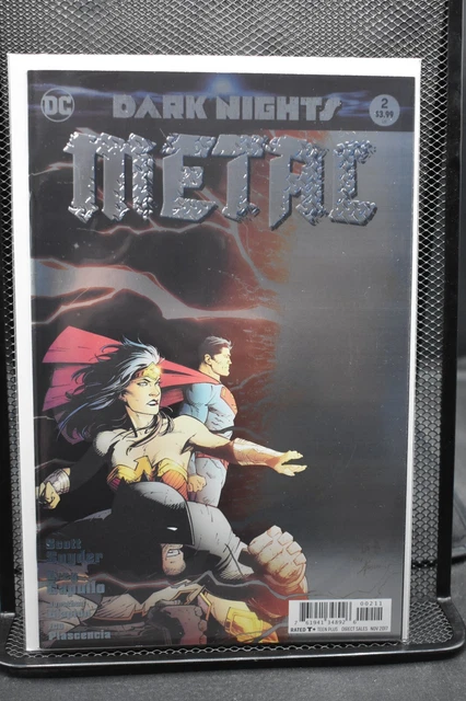 Dark Nights Metal #2 1st Print Foil DC 2017 1st Cameo App Batman Who Laughs 9.6