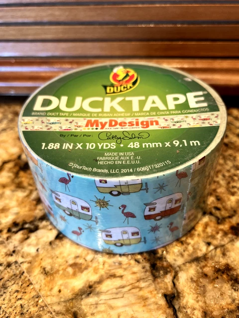 Duct Tape My Design  - "Happy Camper " by  Cathy Salm.    10 Yards .  New.