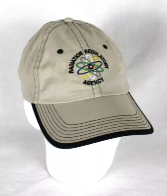 AGENCIA REGULADORA DE RADIACIÓN Gorra de béisbol beige Sombrero Autoridad Portuaria Correa trasera