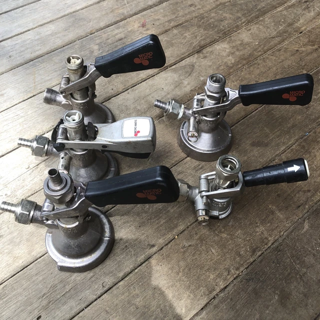 BEER KEG TAP System Coupler Micro Matic Ergo Lever Handle Bell Tap Lot