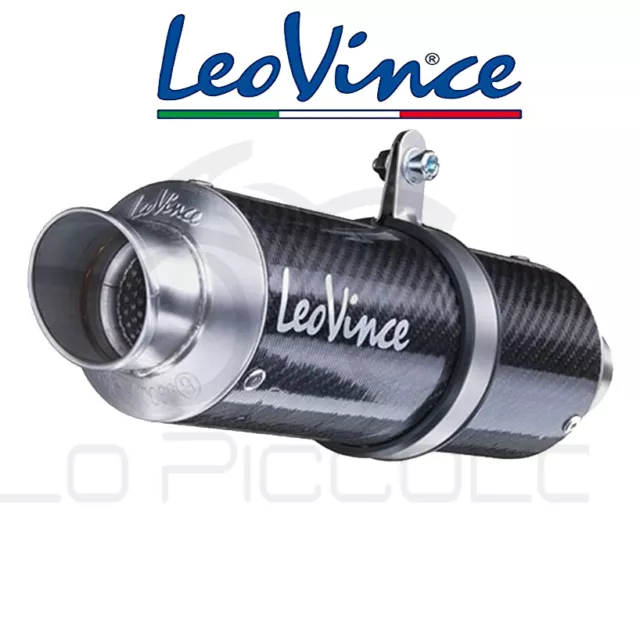 Pot D'Échappement Complet LEOVINCE Gp Course Honda Pcx 125 2012 Inox/Carbone