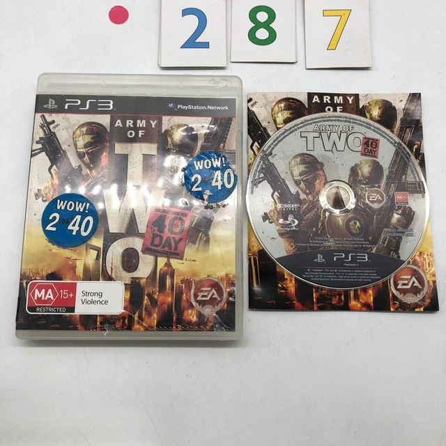 Army of Two 40th Day PS3 Playstation 3 Game + Manual r287