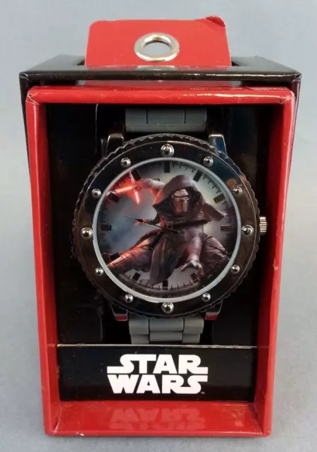 NEW Star Wars Episode VII The Force Awakens Kylo Ren Grey Silicone Strap Watch