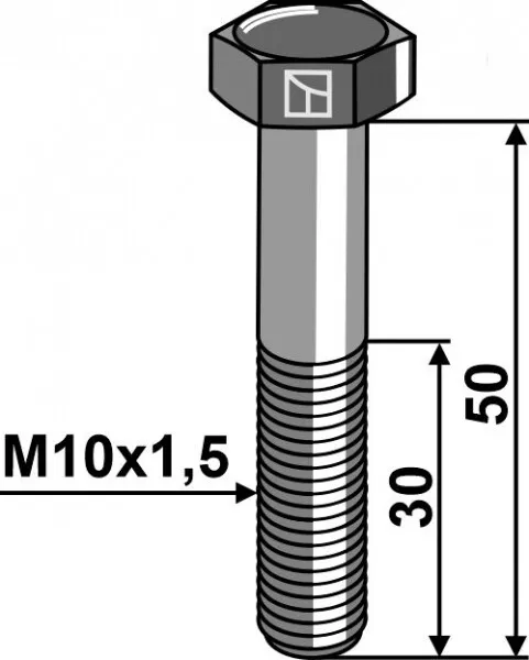 Sechskantschraube M10 ohne Mutte  10509318