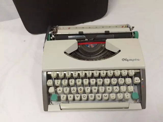 Vintage Olympia Typewriter in Original Case: Western Germany