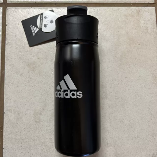 adidas 600 ML (20 oz) Metal Water Bottle, Hot/Cold Double-Walled Insulated  18/8