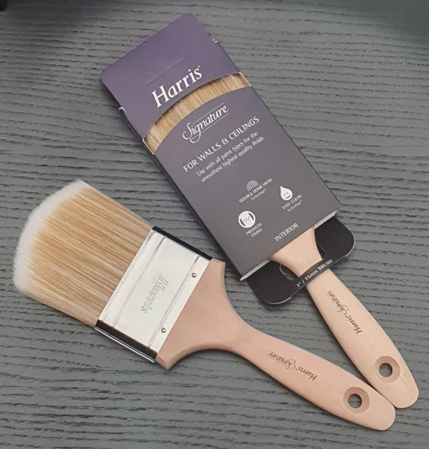 Harris 3" Signature Paint Brush Ceilings & Walls Quality Easy Clean Dome Head