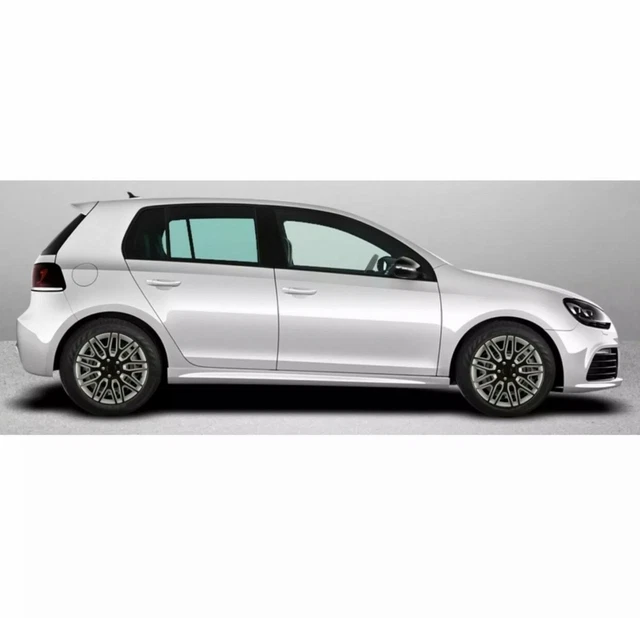 Fiat Doblo Scudo 15" Dakar Tappi Ruota Nero & Argento Set di 4 R15 3