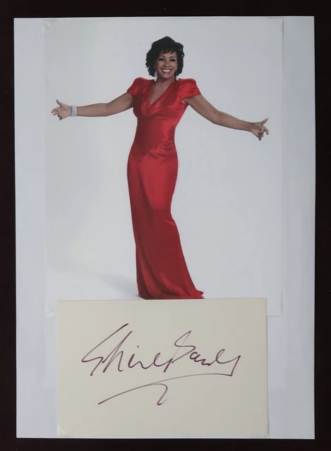 Shirley Bassey  - singer - cut autograph