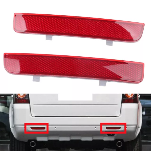 x2 Rear Bumper Reflector Brake Stop Light For Range Rover L322 Freelander 2