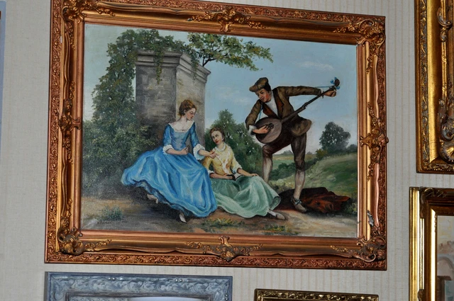Monumental  Antique  Allegorical Salon Painting