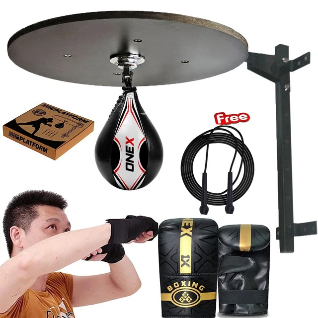 Adult Wall Platform Speed Ball Set Boxing Punching Training Fitness Workout