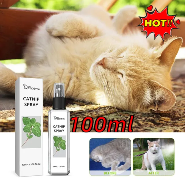 Aerosol de alegría para gatos aerosol de hierba gatera aerosol de entrenamiento para gatos, aerosol de comportamiento para gatos NUEVO,