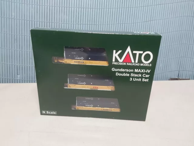 Kato N Scale Gunderson Maxi-Iv Double Stack Car 106-6171