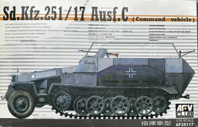 AFV Club AF35117 1:35 Deutsch Sd.Kfz.251/7 Ausf.C Kommando Fahrzeug