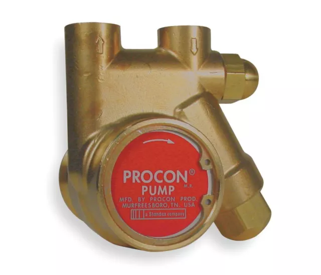 PROCON, 141A125F11AA, 3/8" Brass Rotary Vane Pump, 131 Max. Flow (GPH)