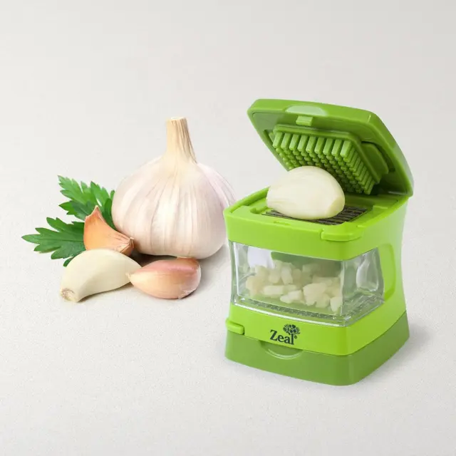 Zeal Garlic Press Dicer, Chopper, Crusher, Press Complete with Garlic Peeler