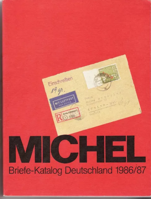 Michel Briefmarken Katalog Briefe Deutschland 1986/1987