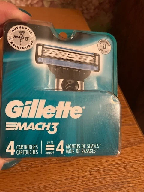 Cartuchos de hoja de afeitar Gillette Mach 3 para hombre - NUEVOS