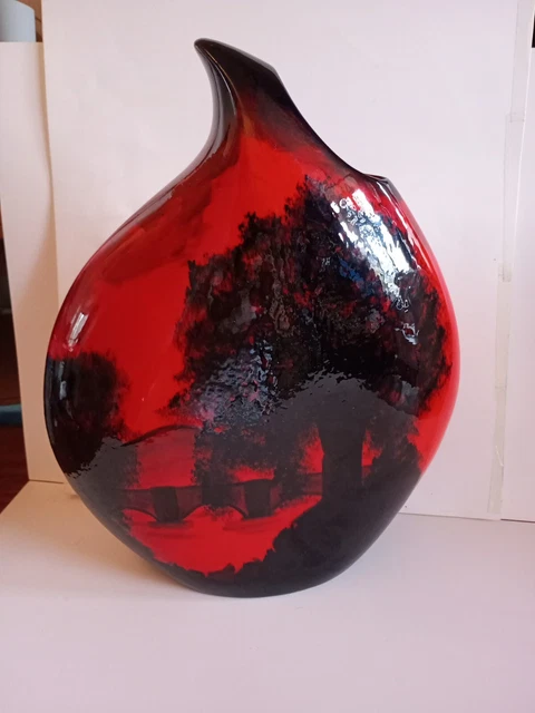 Peggy Davies Ceramics 31cm 'Oak Tree' Limited Edition No. 25/100. Hand Painted.