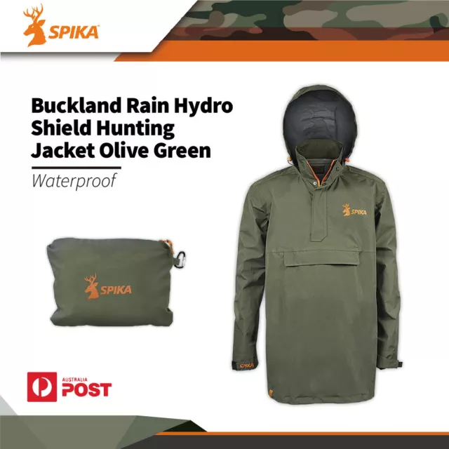 Spika Buckland Rain Hydro Shield Waterproof Windproof Hunting Jacket Olive Green