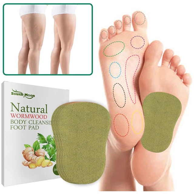 16 PIEZAS Kit de parche corporal de desintoxicación para pies de fiebre de ajenjo· P1S2