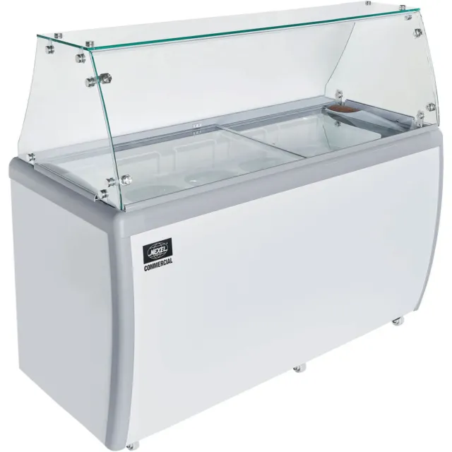 Nexel174; Ice Cream Dipping Cabinet w/ Sneeze Guard Cover 60"W