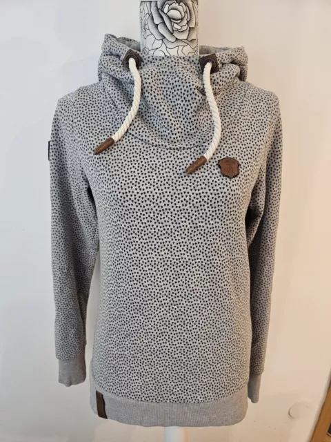 Naketano Sweatshirt Hoodie Herzen Print Kapuze Gr. M super Zustand