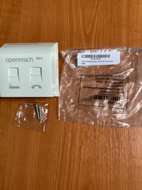 BT Openreach NTE5c MK2 /VDSL Frontplate MK4 Combined Telephone Master Socket NEW