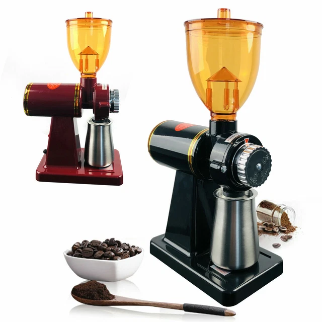 COMMERCIAL COFFEE GRINDER Electric Grind Automatic Burr Mill Bean Home