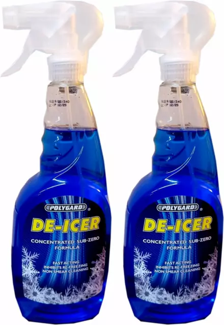 2 X Goodyear De-Icer Car Windscreen Melts Ice Snow Frost Spray 750ML Deicer