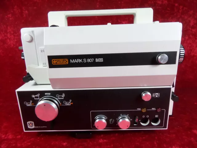 Super 8 Tonfilmprojektor: Eumig Mark S 807 in OVP. Zustand sehr gut, siehe Video 3