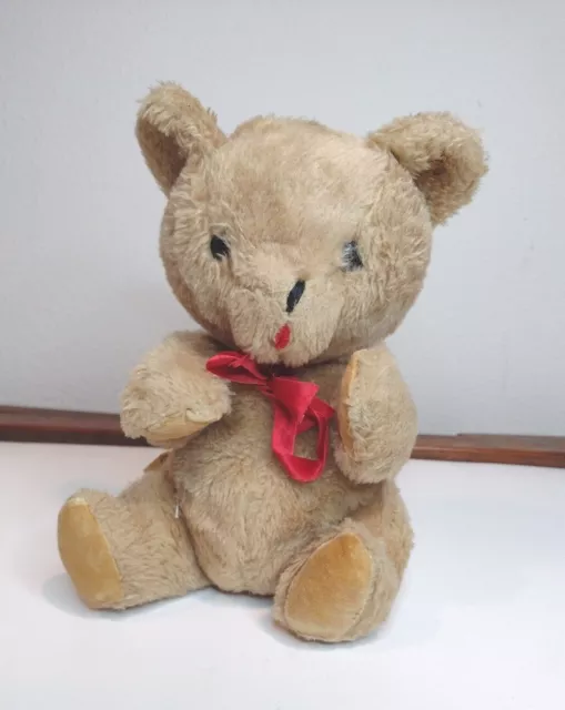 Adorable Vintage EDEN Wind Up Teddy Bear Music Plush Stuff 9" Working Mechanism