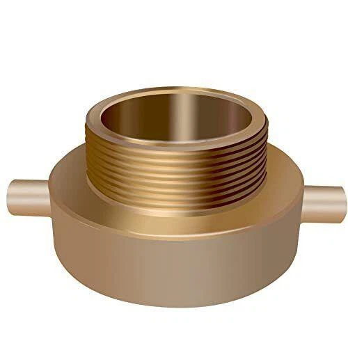 Fire Hydrant Adapter, 2-1/2" Nst (nh) Female X 2" Npt Male Brass Fire Hose Hy...