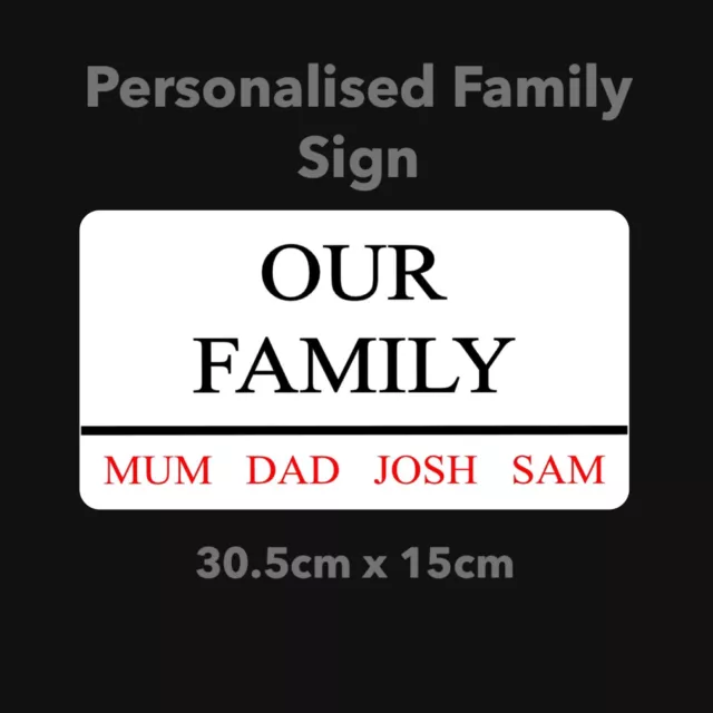 Personalised Our Family London Street Road Sign / Name Sign Great Gift