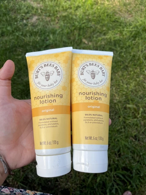 BURT'S BEES BABY NOURISHING LOTION 6 OZ ORIGINAL Lot Of 2