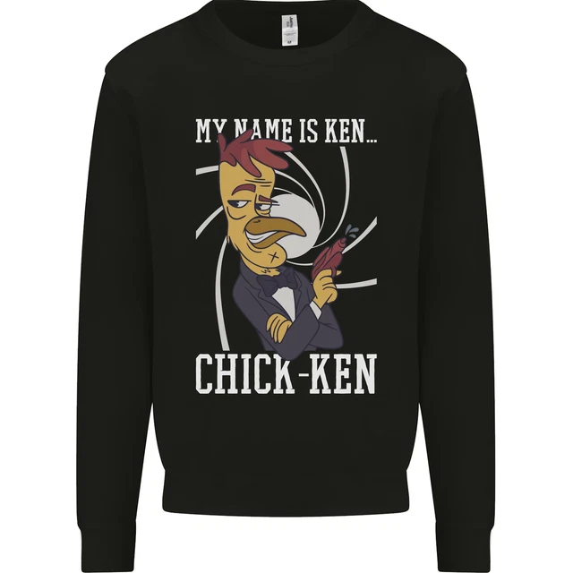 Funny Chicken Spy Parody Kids Sweatshirt Jumper