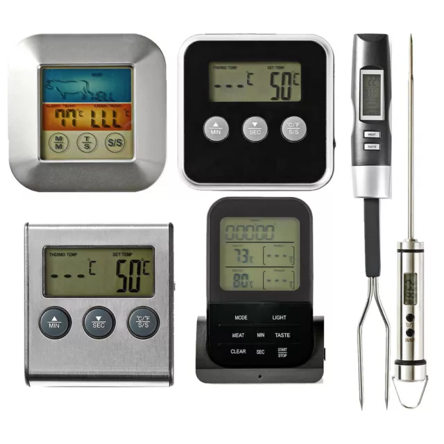 Digital Probe LCD Meat Thermometer Temperature Cooking BBQ Poultry Food Kitchen