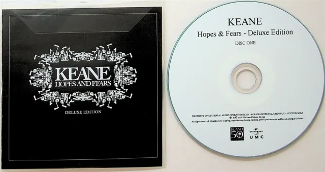 KEANE- Hopes And Fears RARE Deluxe Edition PROMO 2-CD 2009 (Expanded/Live)
