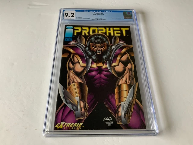 Prophet 1 Cgc 9.2 White Pages Coupon Included Rob Liefeld Image Comics 1993 Cc