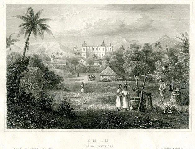 Leon (Central-America) - Stahlstich