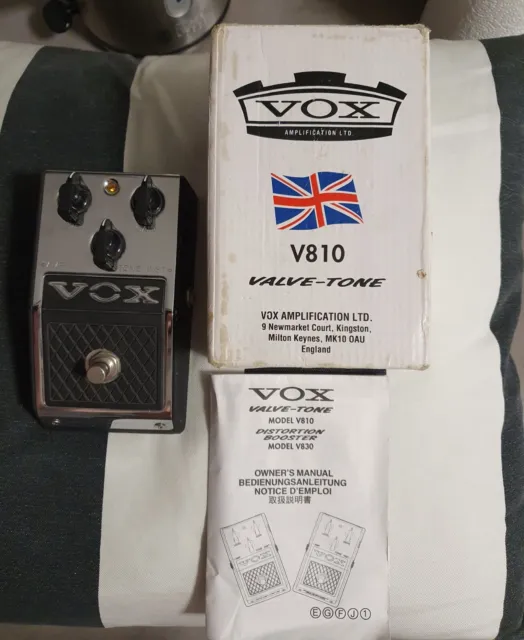 Vox V810 Valvetone Overdrive Pedal (Boxed with instructions)