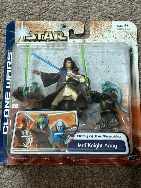 Star Wars Jedi Knight Army Clone Wars Army of the Republic Action Figures 3-2003