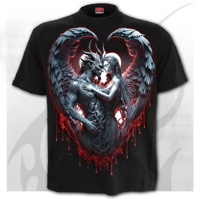 SPIRAL DIRECT SOLEMN VOW  Front Print T-Shirt/Biker/Angel/Wings/Gift/Tattoo/Top