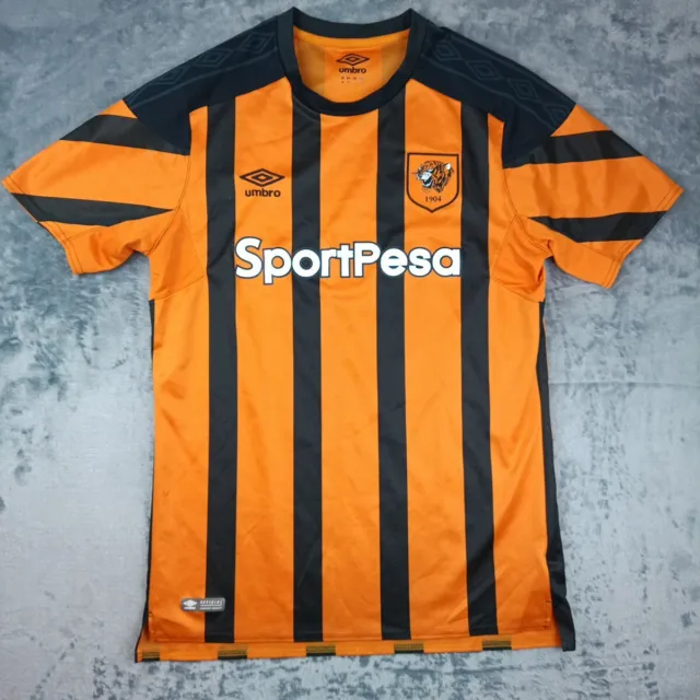 Hull City 2017/2018 Home Football Soccer Shirt Jersey Umbro size M Medium