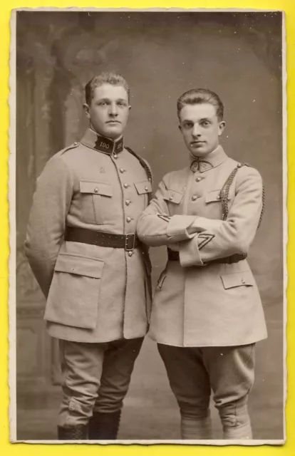 cpa photo card postcard MILITARY SOLDIERS 43 and 190th Regiment