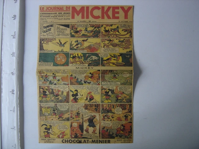 LE JOURNAL DE MICKEY avant guerre 3ème année n°65 du 12 janvier 1936